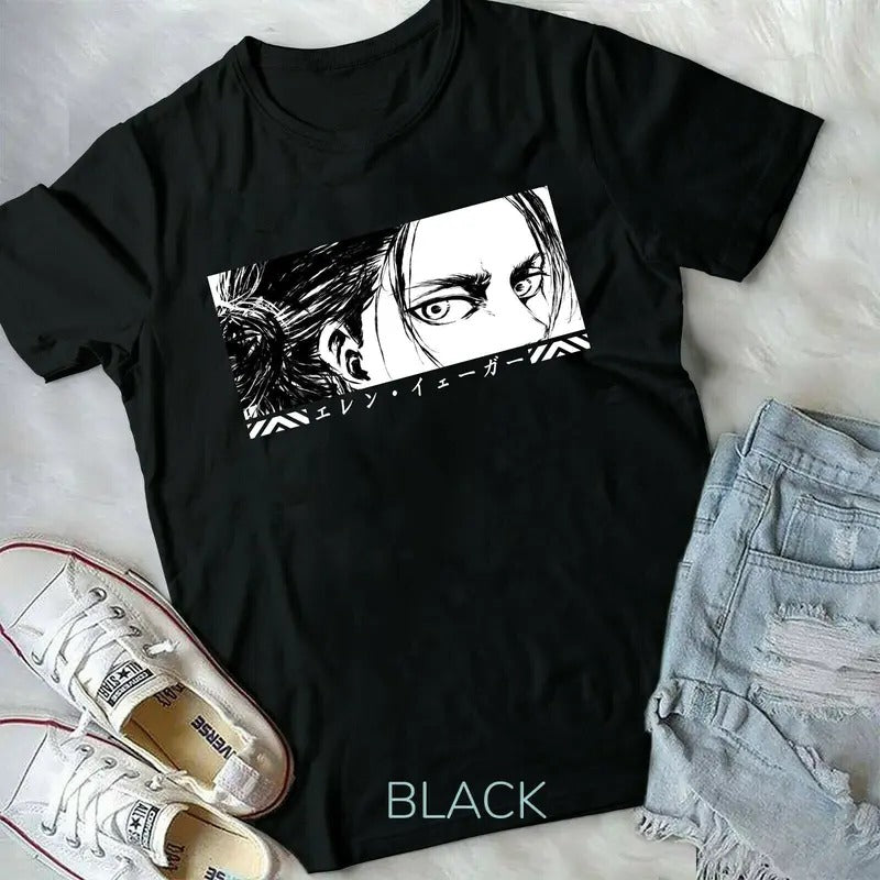 Attack Titan Season 4 Eren Tatakae AoT Anime Eren Yeager S 4XL T-Shirts