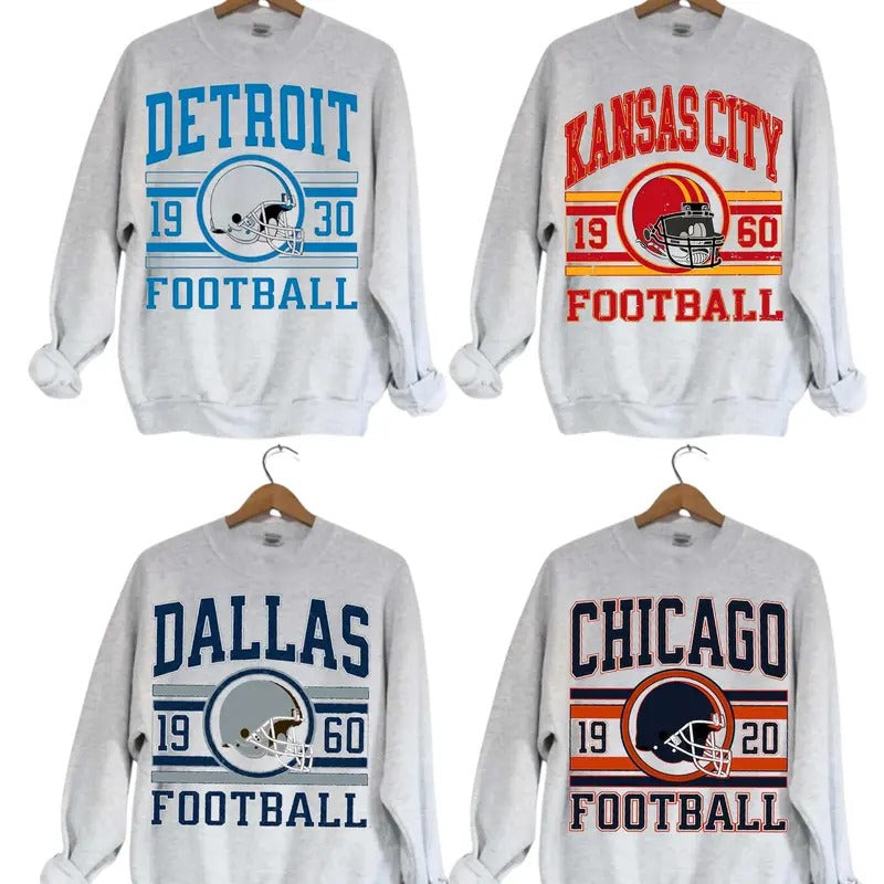 Sport Classic All Teams Football Ash Grey Menswear Soft Football T-Shirts