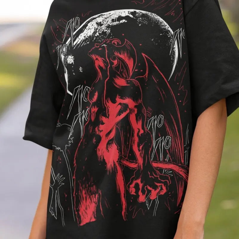 Devilman Crybaby Anime Akira Fudo Manga Shirt 100% Cotton Black Shirt All Size T-Shirts
