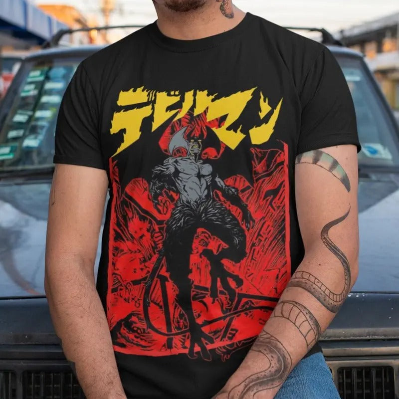 Devilman Crybaby Anime Akira Fudo Ryo Asuka Manga Shirt Anime Clothes T-Shirts