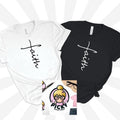 Faith Bold Message Faith Summer Casual Fit Top Womenswear T-Shirts