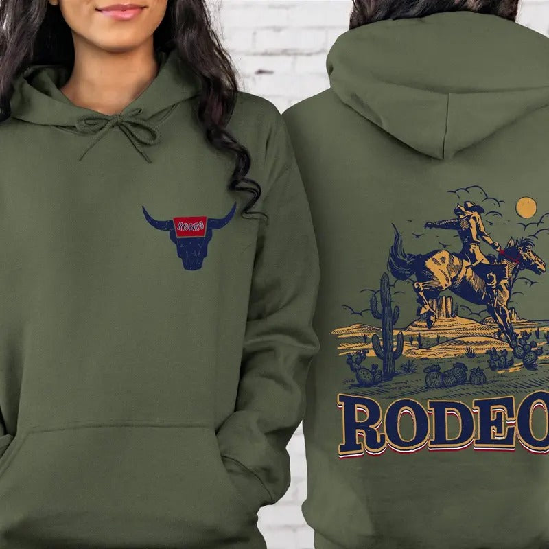 Vintage Rodeo Cowboys Round Neck Tops Cowboy Lover Cowgirl Country Comfy Polyester Casual Classic T-Shirts