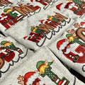 Size Faux Embroidery Claus Everyone T-Shirts