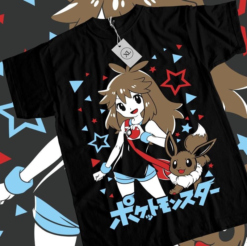 S 4XL Kawaii Waifu Anime Black Shirt S 4XL T-Shirts