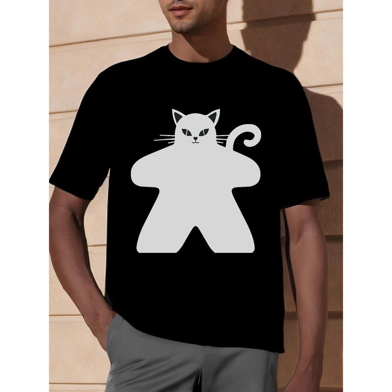 Cat Meeple 100% Organic Cotton Made USA T-Shirts