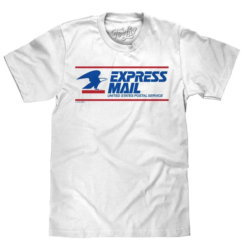United States Postal Service Express Mail White T-Shirts