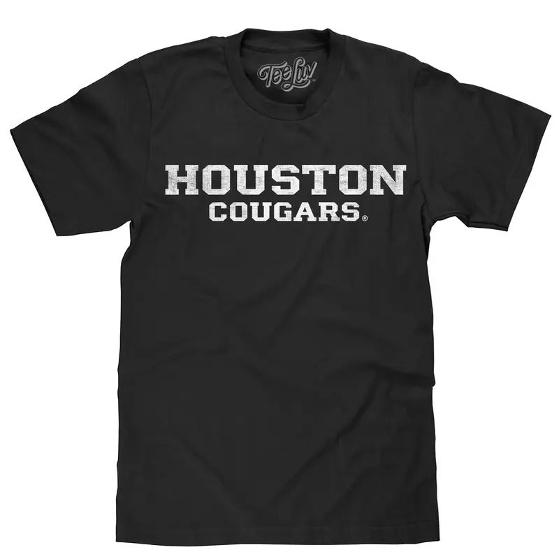 University Houston Cougars Black T-Shirts