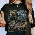 [Up 5XL] Fourth Wing Dragon Shirt Tairn Andarna Dragon Basgiath War College Dragon Rider Bookish Readers T-Shirts