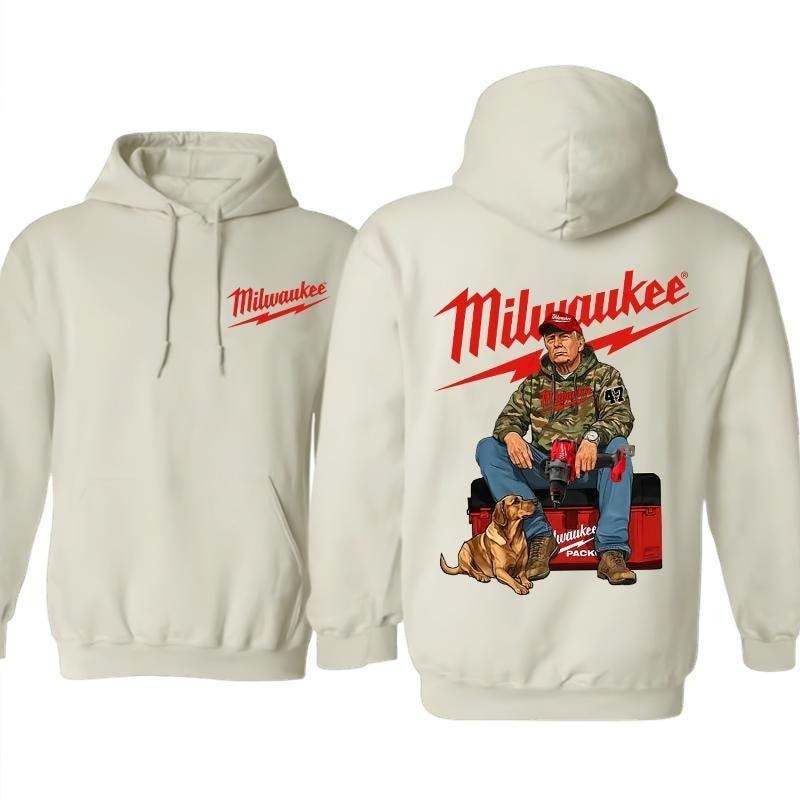 [Up 5XL] Milwaukeee Trump Camo Fuel Hand Drill Dog Hunt Political Hunters Hunting Season T-Shirts