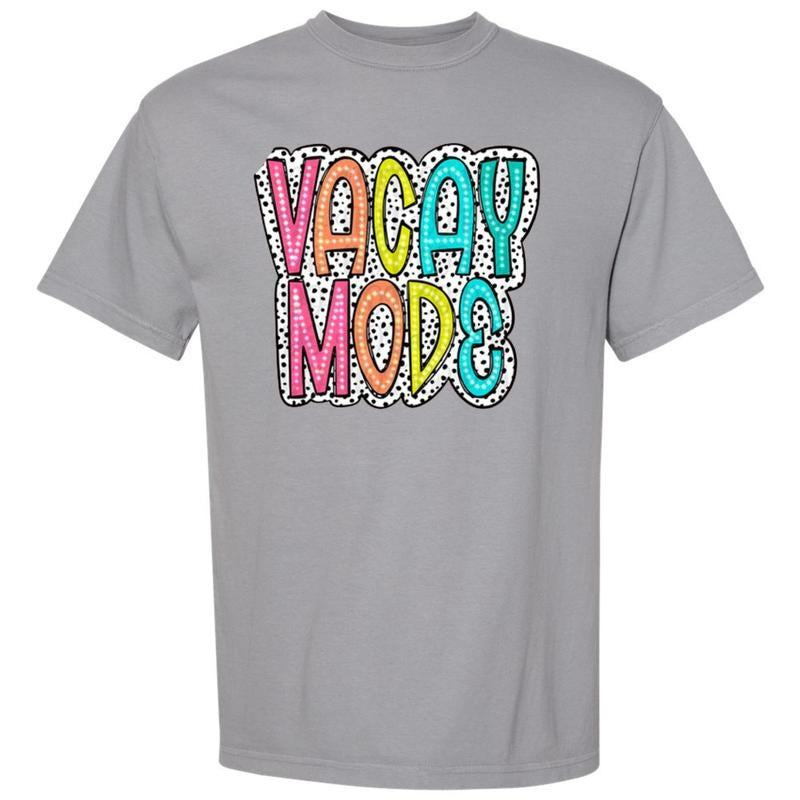 VACAY MODE Neon Spotted Comfort Colors T-Shirts