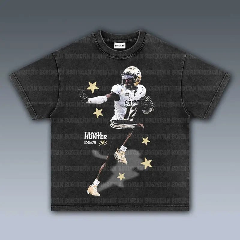 VINTAGE TRAVIS HUNTER 12.27 Soft Comfortable Shirt T-Shirts