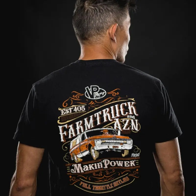 VP Racing Fuels Farmtruck AZN Makin' Power Menswear Top Short Sleeve 100% Cotton Casual Streetwear T-Shirts