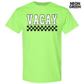 Vacay Varsity Checkered Gildan Short Sleeve 'NLB' T-Shirts