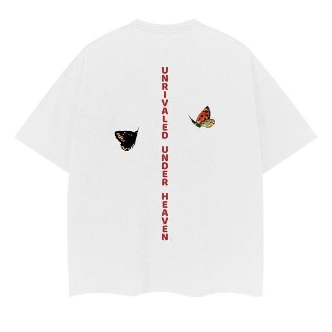 Vagabond "Metamorphosis" Heavyweight Vintage 100% Cotton Anime Menswear Top Crew Necks Casual Streetwear White Tropical T-Shirts