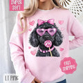 Valentine Black Doodle Cute T-Shirts