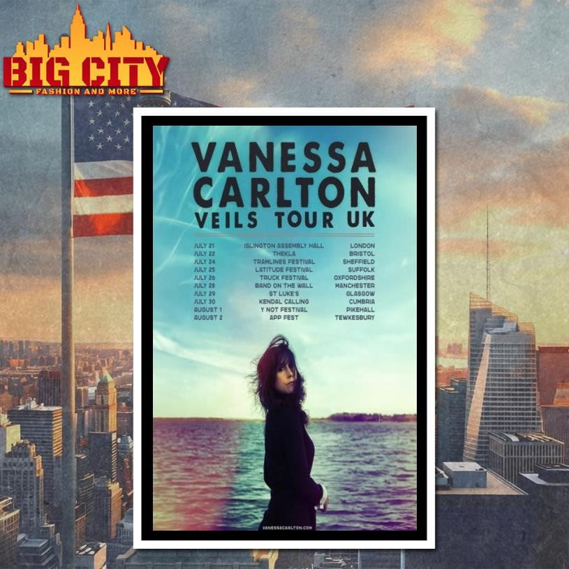 Vanessa Carlton Veils Tour UK 2026 Poster Shirt