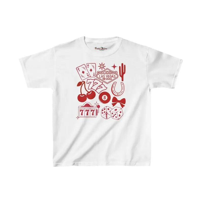 Vegas Baby Y2K Baby 90s Fitted Las Vegas Top T-Shirts