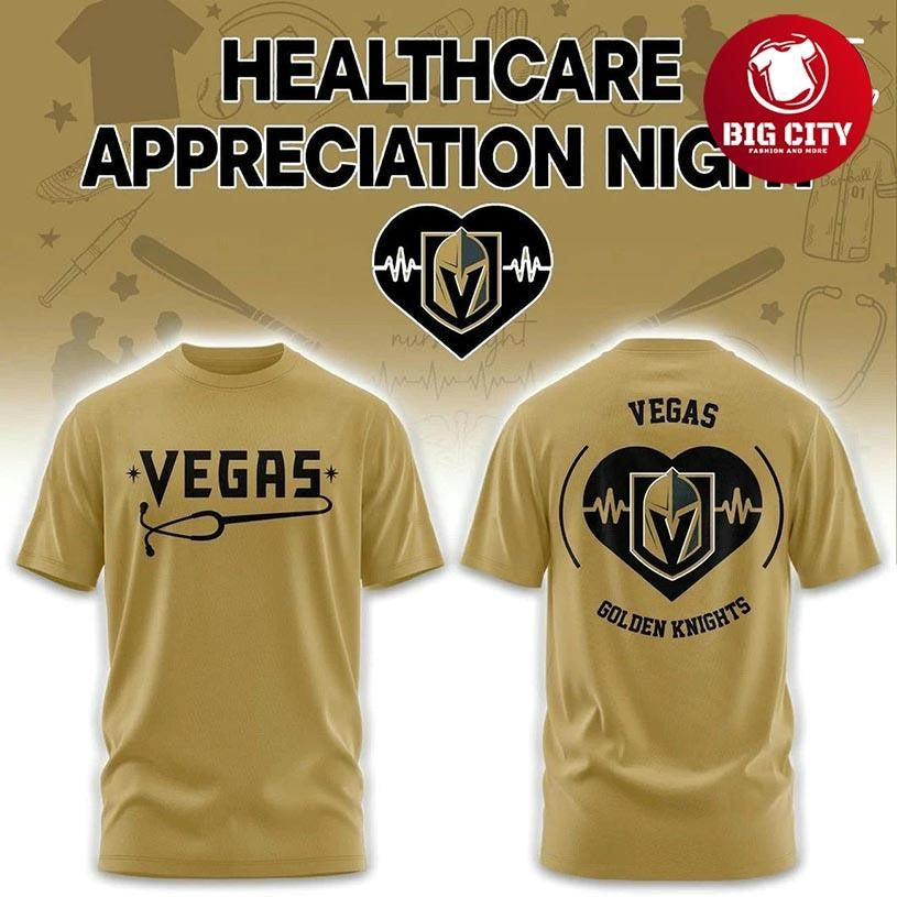 Vegas Golden Knights Healthcare Appreciation Night Two Sided Shirt