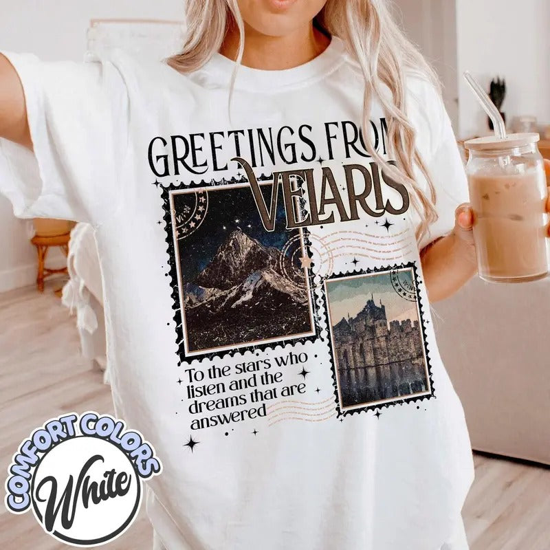 Velaris Acotar Shirt Velaris City Starlight Night Court Shirt Sjm Shirt Court D Vintage T-Shirts
