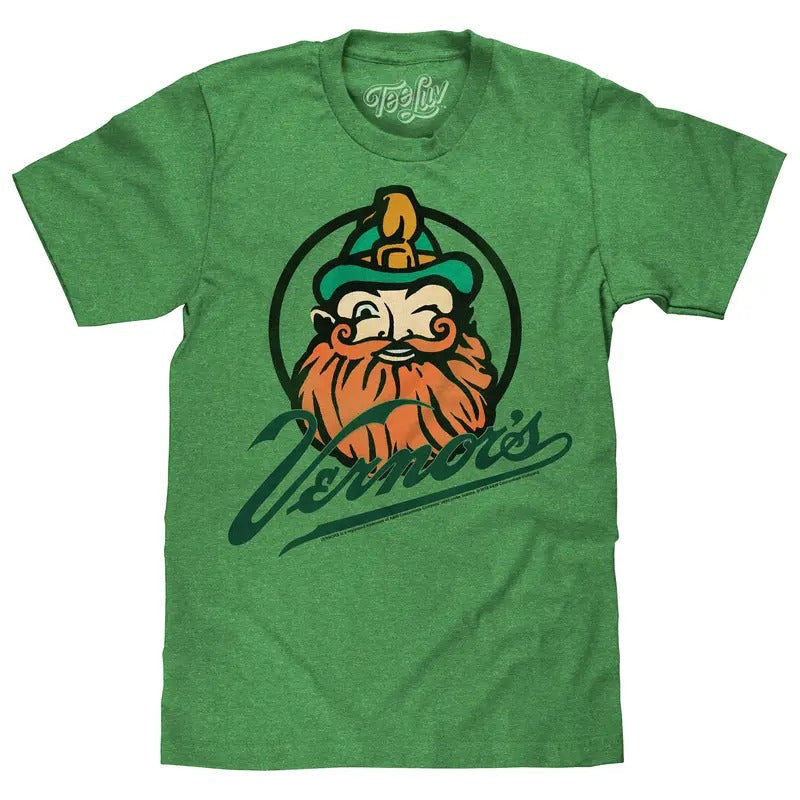 Vernor'S Gnome Logo Green T-Shirts