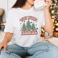 Very Merry Nurse Shirt Retro Nurse Matching Nursing School Nursing Student Shirt Nurse Appreciation T-Shirts