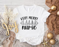 Very Merry Nurse Shirt Tree Nurse Matching Nursing School Team Xmas Party Nurse T-Shirts