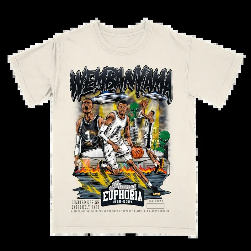 Victor Wembanyama V2 Vintage Soft Comfortable Shirt Menswear T-Shirts