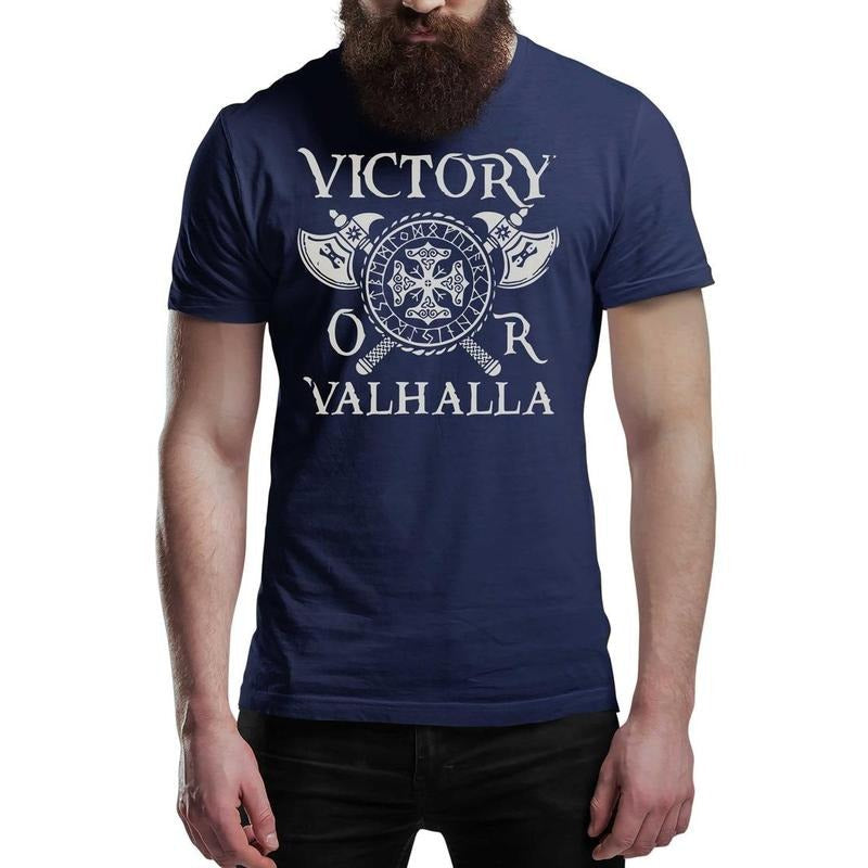 Victory Valhalla Viking Norse Warrior Shirt Norway Mythology Viking Shirt T-Shirts