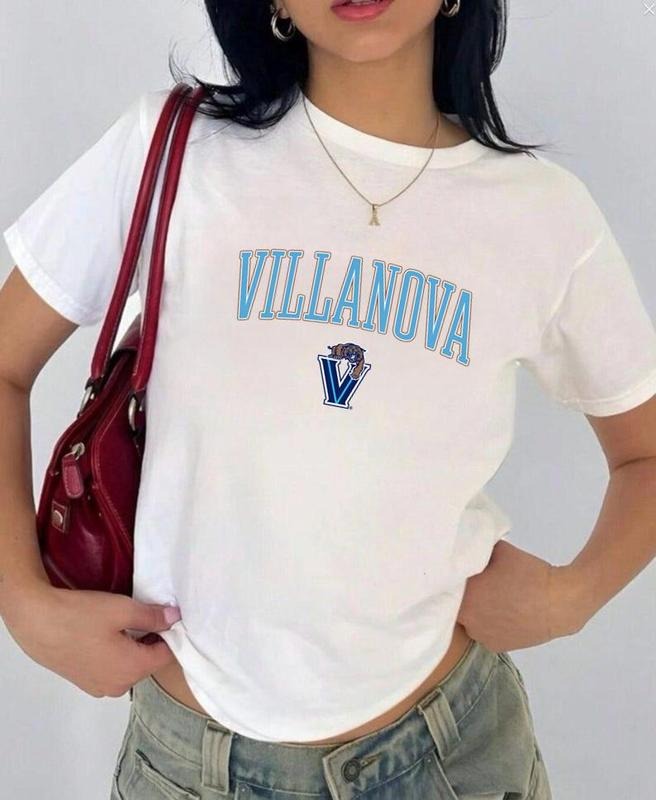 Villanova JMU Vintage Sport Teams NCAA Black Baby Team Baby NCAA Fans T-Shirts