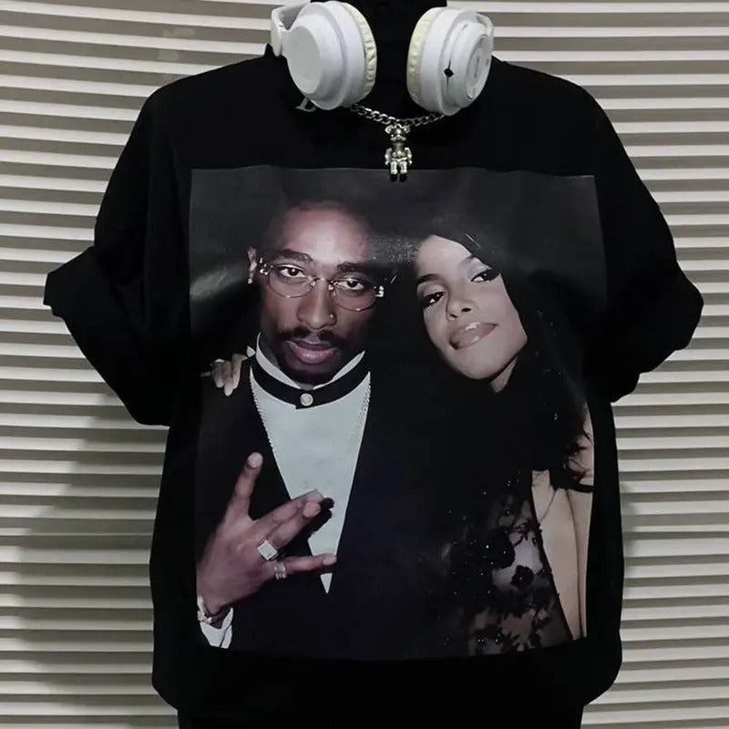 Vintage 90'S Hip Hop 2Pac Rapper T-Shirts