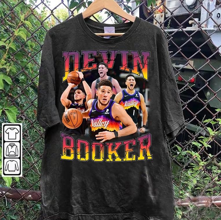 Vintage 90s Devin Booker Devin Booker Vintage Retro Basketball Man Woman T-Shirts