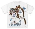 Vintage 90s Vince Carter UNC Tar Heelss Retro Basketball Fan Menswear Top Underwear Streetwear T-Shirts