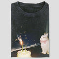 Vintage Bunny Cute Rabbit Celebration Shirt Whimsical Party Animal Menswear Womenswear Top T-Shirts
