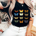 Vintage Butterflies Vintage 90s Butterfly Shirt 90s Botanical Nature Illustration Menswear Top Womenswear Underwear Streetwear Comfort Lady T-Shirts