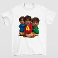 Vintage Chipmunks Sturniolo Triplets Highlighting Iconic T-Shirts