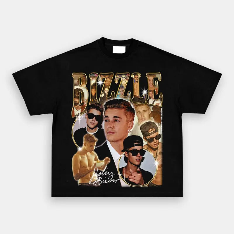 Vintage College Johnny Manziel Camiseta Justin Bizzle T-Shirts