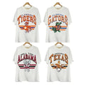 Vintage College NCAA White Vintage All Teams NCAA Classic Sport Sport. Cotton Menswear Top T-Shirts