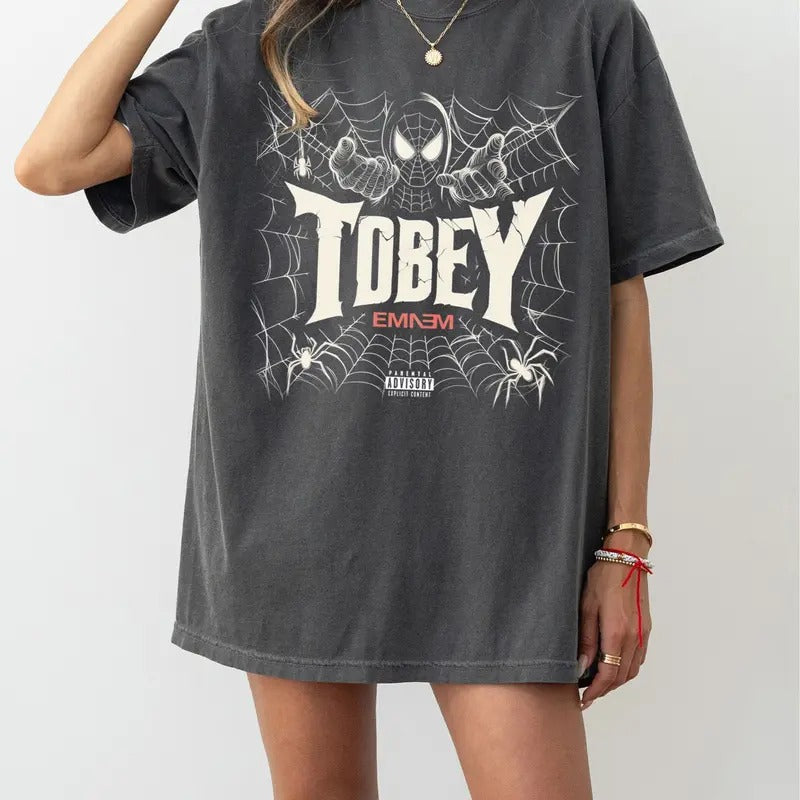 Vintage Emi.Nem Shirt Tobey Spider Verse Death Slim Shady Tobey TDOSS Fans T-Shirts