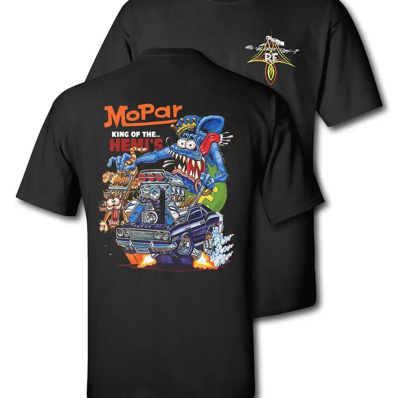 Vintage Rat Fink Mopar King Hemis Casual Cotton T-Shirts