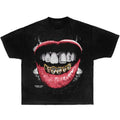 Vintage Grillz Dyed Boxy Shirt Streetwear Y2K Y2K Cyber Wave Retro Vapor Streetwear Statement Cotton T-Shirts