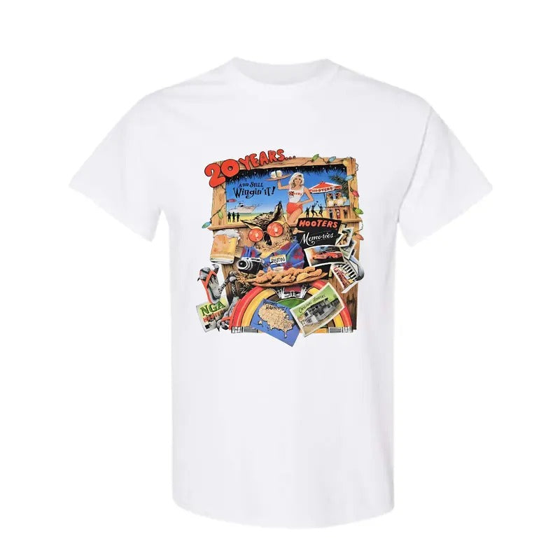 Vintage Hooters 20 Years Anniversary 2003 Gilf Billabongshirts T-Shirts