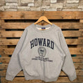 Vintage Howard University Howard Howard Jumper Howard University Logo Print Grey 2XLarge T-Shirts