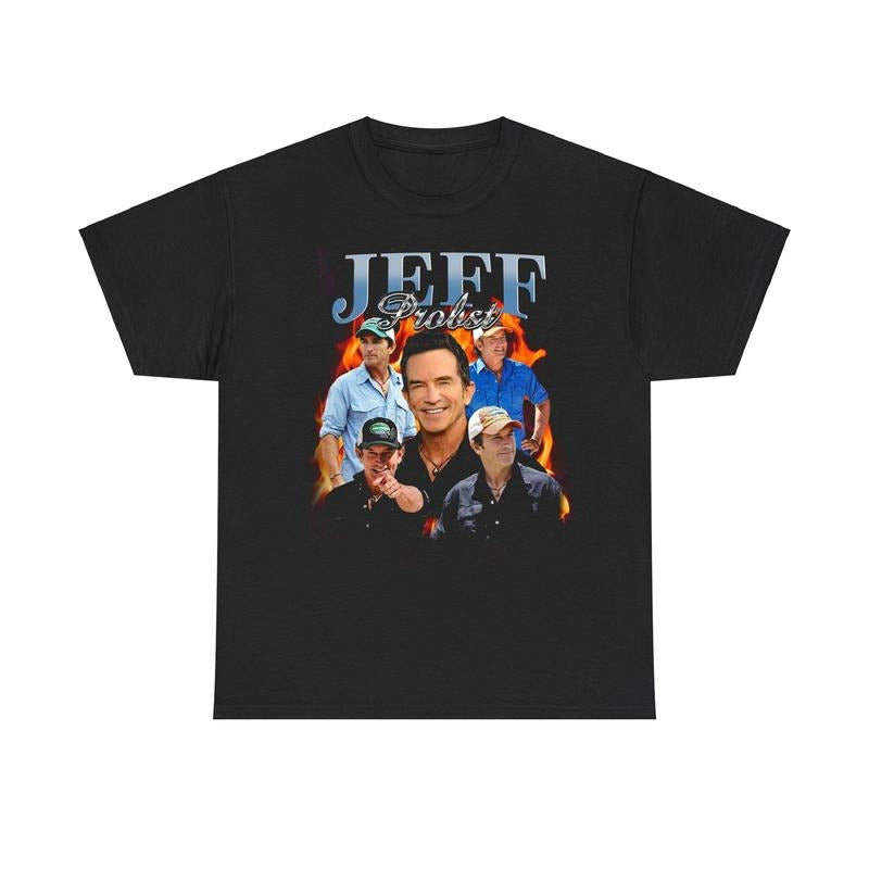 Vintage Jeff Probst Presenter Homage Television Presenter T-Shirts