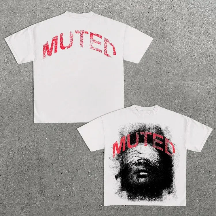 Vintage Muted Red Cotton T-Shirts