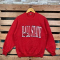 Vintage Ncaa Ball State Ball State Ball State Jumper Ball State Print Logo Red Colour Small T-Shirts
