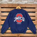 Vintage Ncaa Ohio State Ohio Jumper Ohio State Ohio State Print Logo Navy Blue Colour Medium T-Shirts