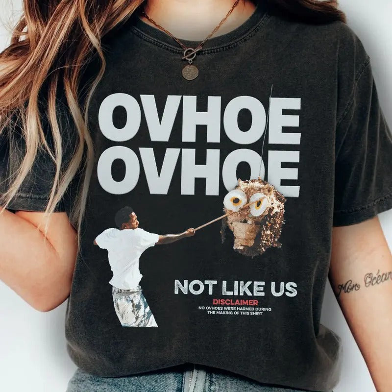 Vintage Kendrick Lamar Shirt K.Dot OVHOE Not Like US Disclaimer Kendrick Lamar Fans T-Shirts