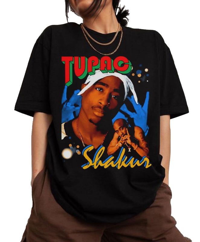 Vintage Tupac Shakur Bootleg Rap Shirt Tupac Tupac Shirt 2Pac Shirts Vintage 90s Bootleg Tupac Shirt 90s Hip Hop 90s Shirt Hip Hop Legends Shirt Rapper Shirt 2pac Tupac Thug Life T-Shirts