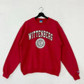 Vintage Wittenberg University Wittenberg University Wittenberg Wittenberg Tigers Print Logo Menswear Athletic Black Collar Fitted T-Shirts