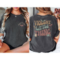 Violent Little Thing 2 Sided Shirt Fourth Wing Dragon Rider Riders Quadrant Basgiath Shirt T-Shirts